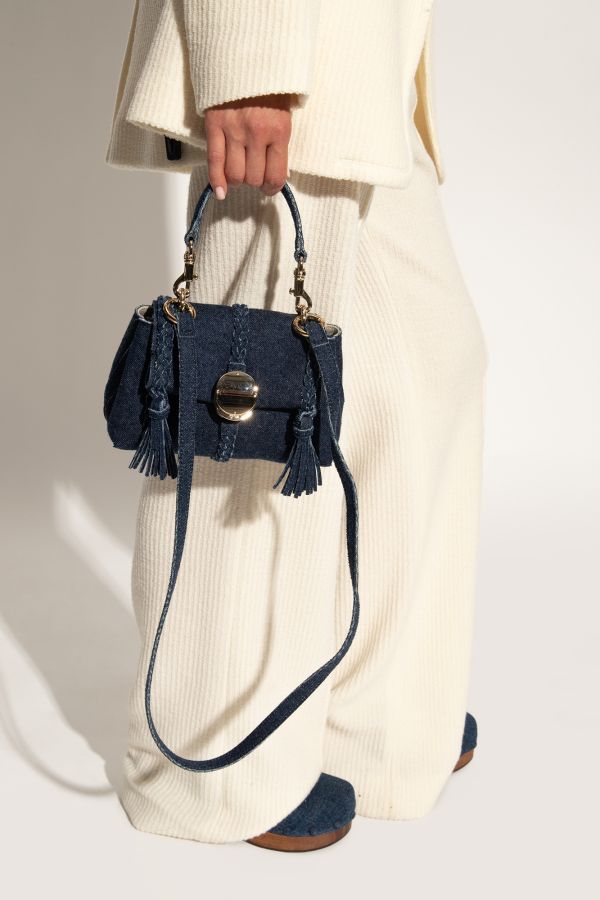 日本Chloé NAVY BLUE ‘PENELOPE MINI’ SHOULDER BAG肩背手提兩用包 日本Chloé NAVY BLUE ‘PENELOPE MINI’ SHOULDER BAG肩背手提兩用包