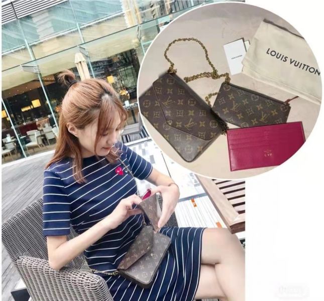 現貨LOUIS VUITTON LV M61276 WOC 金鍊三合一斜背包 LOUIS VUITTON LV M61276 WOC 金鍊三合一斜背包