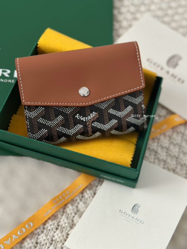 日本GOYARD 黑棕三折短夾 日本GOYARD 黑棕三折短夾