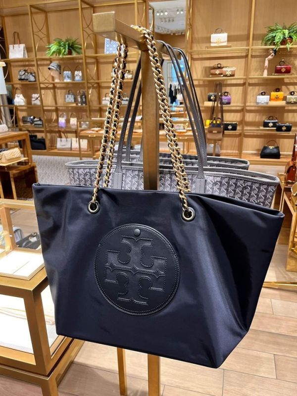 TORY BURCH Ella Tote Bag經典尼龍金鍊托特包 TORY BURCH Ella Tote Bag經典尼龍金鍊托特包