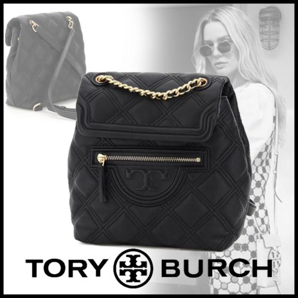 Tory Burch Fleming Soft  Backpack菱格鏈飾後背包 Tory Burch ,Fleming ,後背包