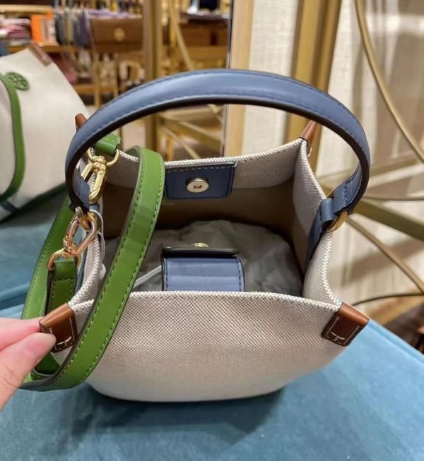 特價Tory Burch Blake Canvas Bucket Bag水桶包(售價已折) Tory Burch Virginia 尼龍郵差包