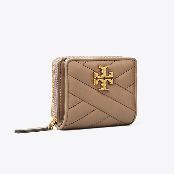 Tory Burch Kira人字形縫金屬logo雙折短夾 TB短夾