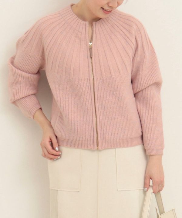 日本NOLLEY'S MALL 鞭領拉鍊開衫 日本NOLLEY'S MALL 鞭領拉鍊開衫