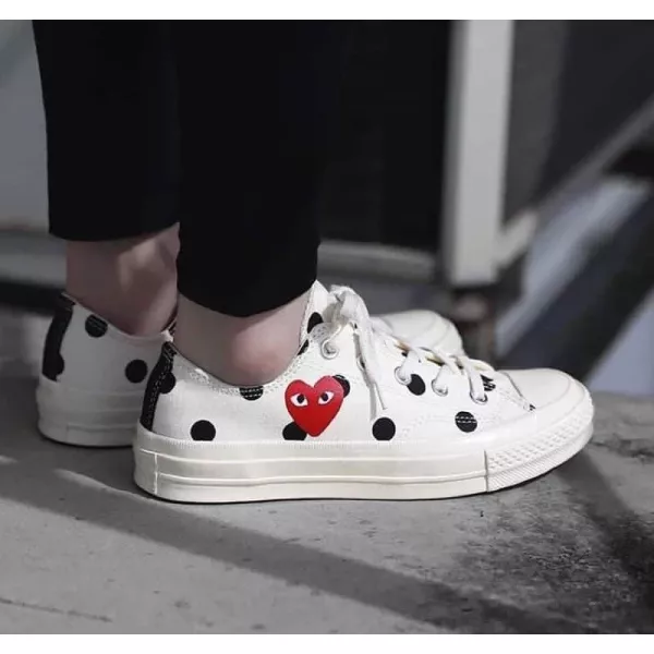 川久保玲 converse 聯名點點高、低筒帆布鞋 川久保玲 converse 聯名點點高、低筒帆布鞋