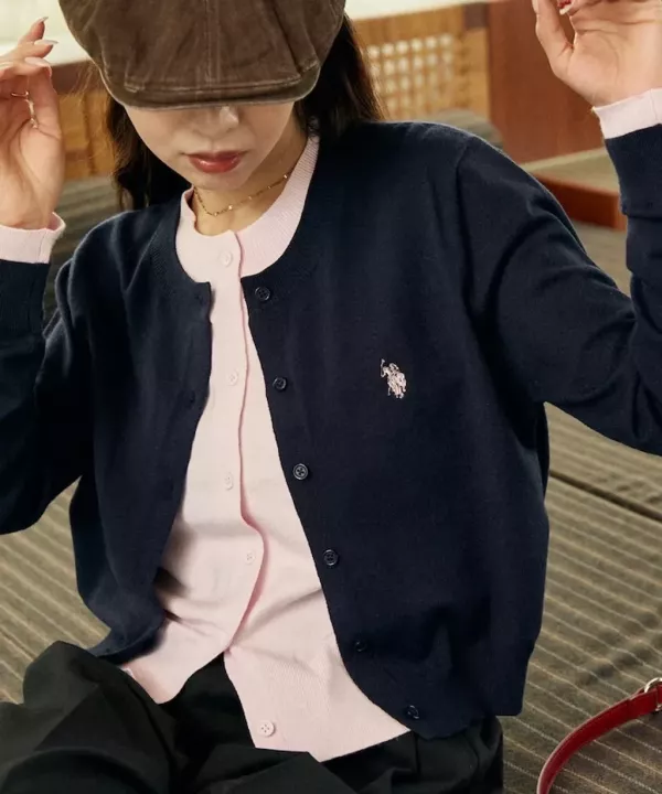 日本publux x USPA 假兩層針織外套 日本publux x USPA 假兩層針織外套