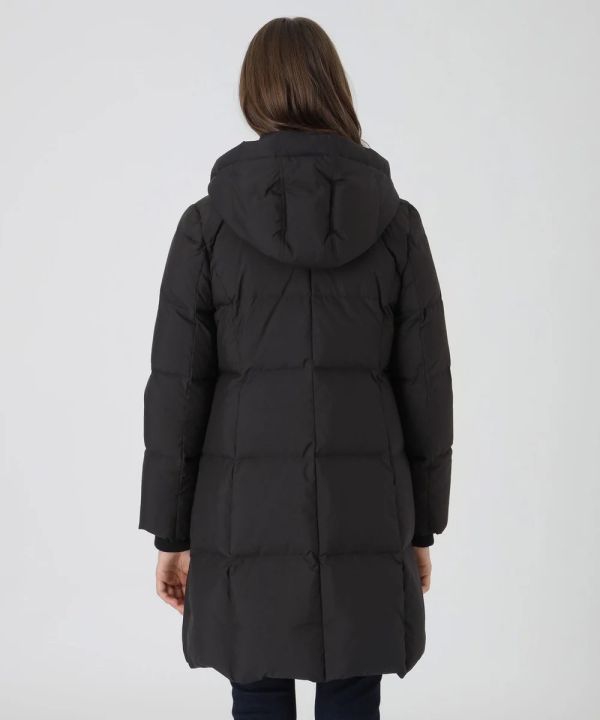 日本BLUE LABEL 高多色桃塔夫綢長款羽絨服 日本BLUE LABEL 高多色桃塔夫綢長款羽絨服