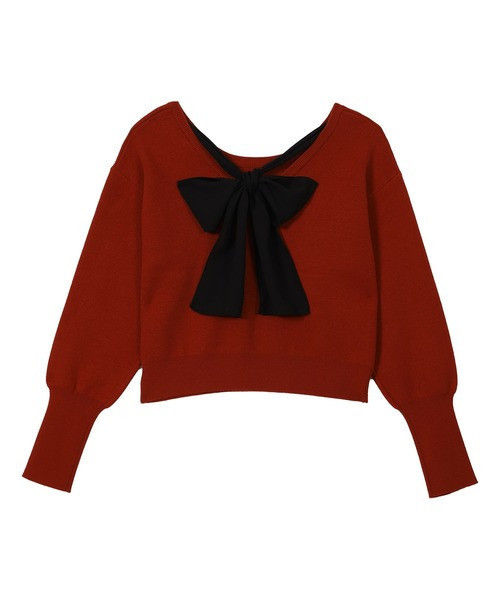 日本MARY QUANT 後背織帶針織套頭衫 日本MARY QUANT 後背織帶針織套頭衫