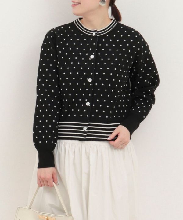 日本NOLLEY'S MALL 《對應設定》艾斯特針織圓點開衫 日本NOLLEY'S MALL 《對應設定》艾斯特針織圓點開衫
