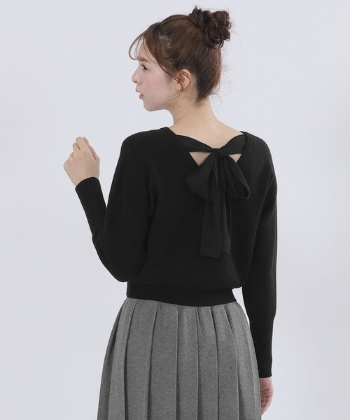 日本MARY QUANT 後背織帶針織套頭衫 日本MARY QUANT 後背織帶針織套頭衫