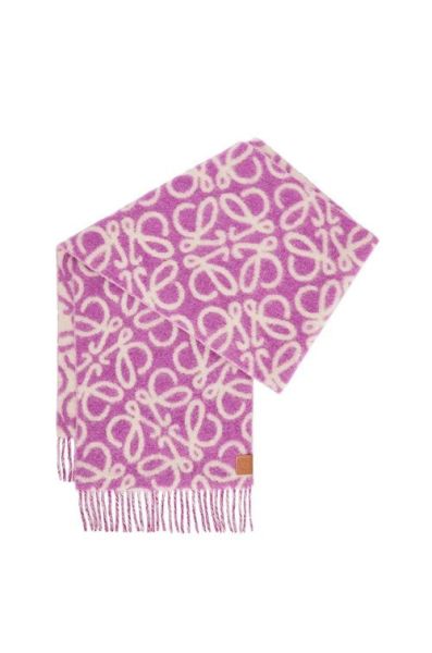 日本LOEWE Anagram 羊駝毛和羊毛大logo圍巾 日本LOEWE Anagram 羊駝毛和羊毛大logo圍巾