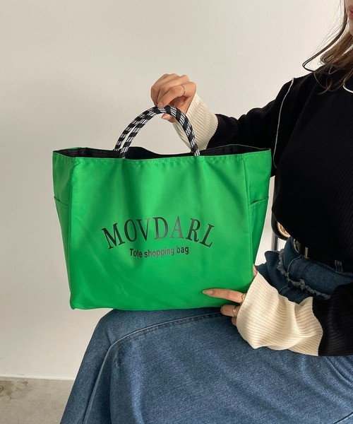 日本 大標識托特包 M 雙面可使用！學院風logo印花托特包 日本 大標識托特包 M 雙面可使用！學院風logo印花托特包