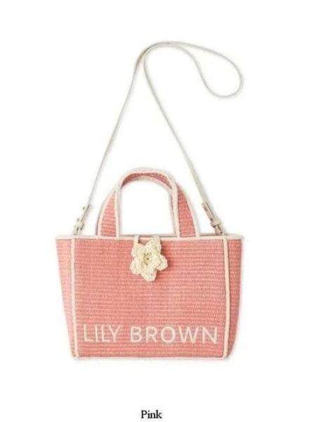 日本 MQ x Lily Brown 2way tote bag / shoulder bag 3色 日本 MQ x Lily Brown 2way tote bag / shoulder bag 3色