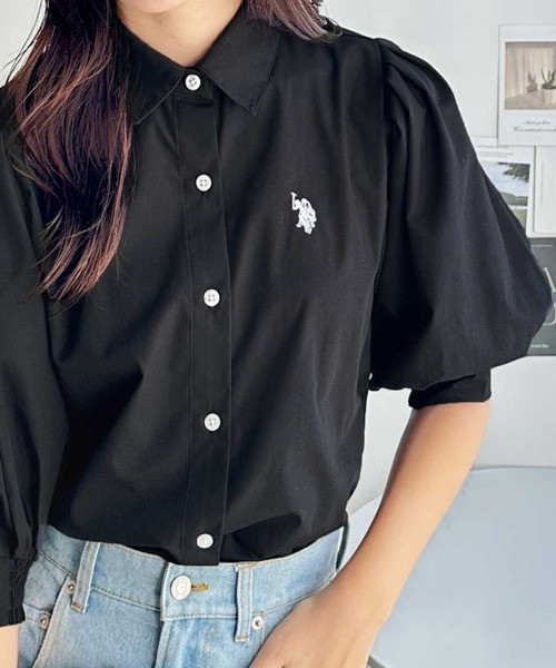 日本 U.S. POLO ASSN.澎澎袖襯衫上衣 日本 U.S. POLO ASSN.澎澎袖襯衫上衣