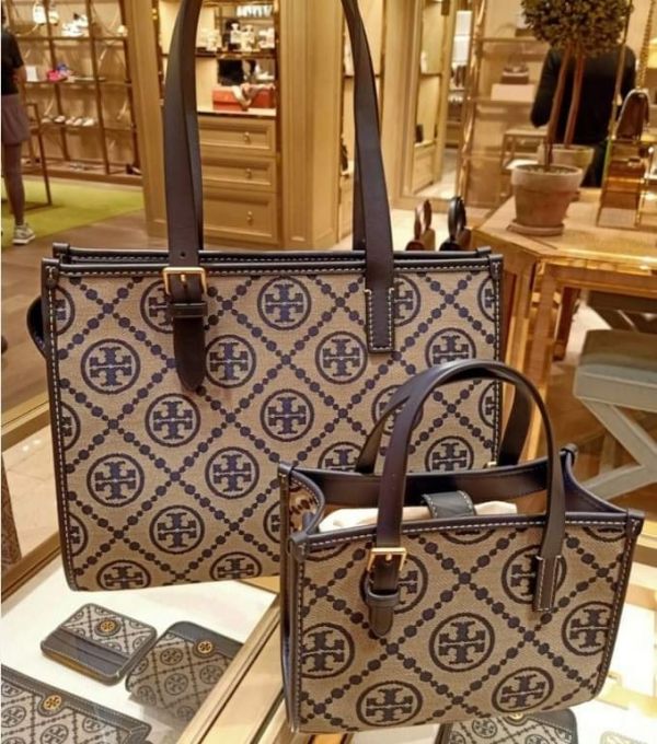 日本代購-Tory burch Monogram老花托特包 日本代購-Tory burch Monogram老花托特包