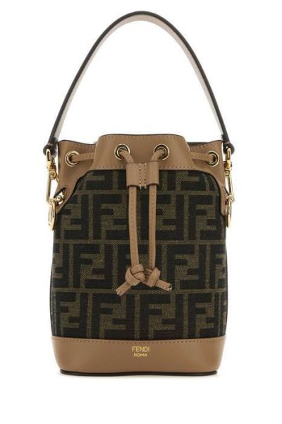 日本 FENDI Mon Tresor 棕色FF布料迷你包款 日本 FENDI Mon Tresor 棕色FF布料迷你包款