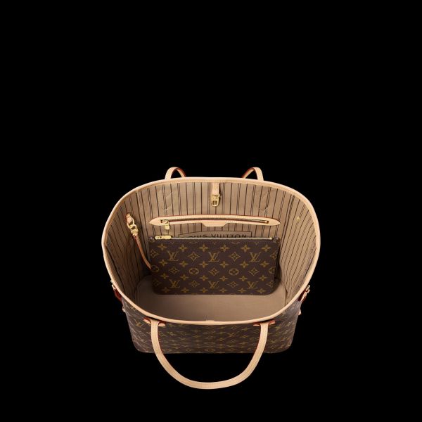 LOUIS VUITTON LV M46987  NEVERFULL MM雙色托特包 LOUIS VUITTON LV M46987  NEVERFULL MM雙色托特包