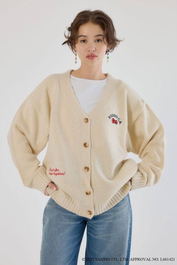 日本 KITTY 聯名款 開襟羊毛衫 日本 KITTY 聯名款 開襟羊毛衫