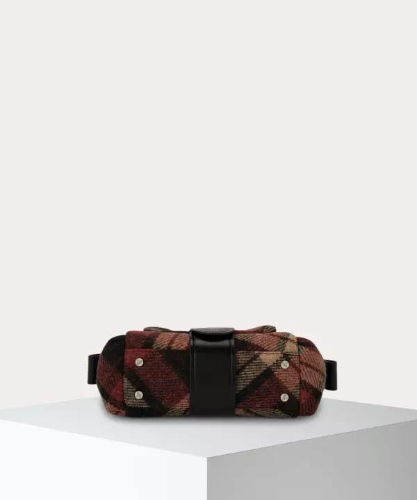 日本Vivienne Westwood 哈里斯花呢格紋榛果寶藏手提包 日本Vivienne Westwood 哈里斯花呢格紋榛果寶藏手提包