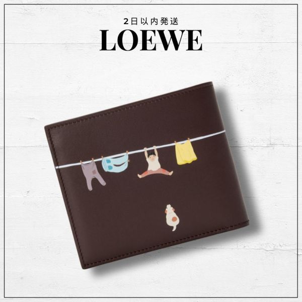 日本LOEWE x Suna Fujita 浣熊雙折零錢包 日本LOEWE x Suna Fujita 浣熊雙折零錢包