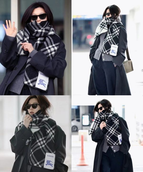 特價BURBERRY 格紋羊絨戰馬圍巾(售價已折) 日本代購,BURBERRY,圍巾