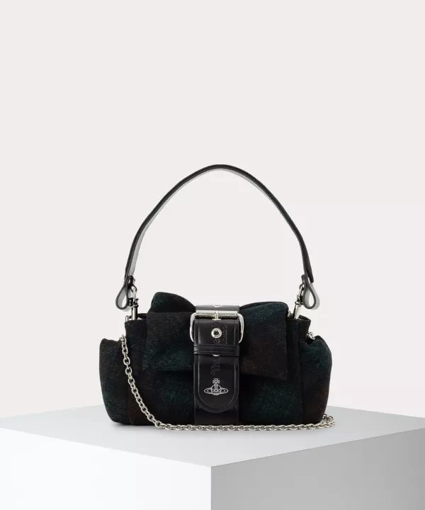 日本Vivienne Westwood 哈里斯花呢格紋榛果寶藏手提包 日本Vivienne Westwood 哈里斯花呢格紋榛果寶藏手提包