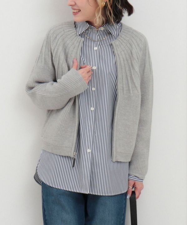 日本NOLLEY'S MALL 鞭領拉鍊開衫 日本NOLLEY'S MALL 鞭領拉鍊開衫