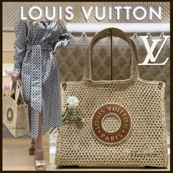 日本Louis Vuitton M24723 OnTheGo MM 草編包 日本Louis Vuitton M24723 OnTheGo MM 草編包