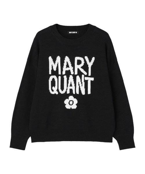 日本MARY QUANT 紅色彩繪Logo針織套頭衫（針織衫/毛衣） 日本MARY QUANT 紅色彩繪Logo針織套頭衫（針織衫/毛衣）