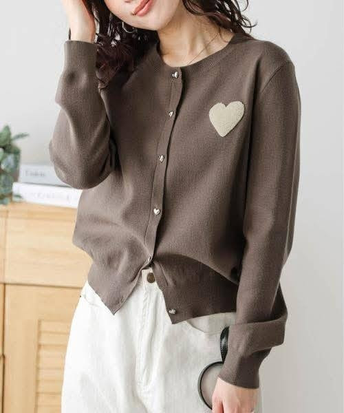 日本SUGAR BISKET愛心針織小外套 日本SUGAR BISKET愛心針織小外套