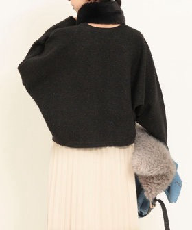 日本NOLLEY'S MALL 《套裝商品》米蘭羅紋多爾曼針織衫+圍巾SET 日本NOLLEY'S MALL 《套裝商品》米蘭羅紋多爾曼針織衫+圍巾SET