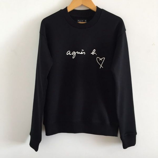 agnes b.字母LOGO愛心厚棉T恤(售價已折) agnes b.,字母LOGO愛心厚棉T恤