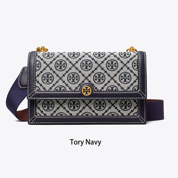 Tory Burch T MONOGRAM 緹花迷你肩背包(售價已折) Tory Burch,緹花,花押字,肩背包