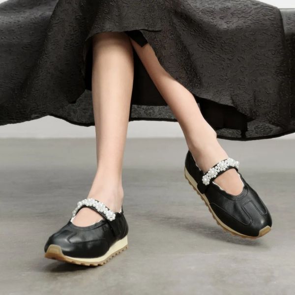 日本 FOOT INDUSTRY 皮革珍珠瑪莉珍鞋 日本 FOOT INDUSTRY 皮革珍珠瑪莉珍鞋