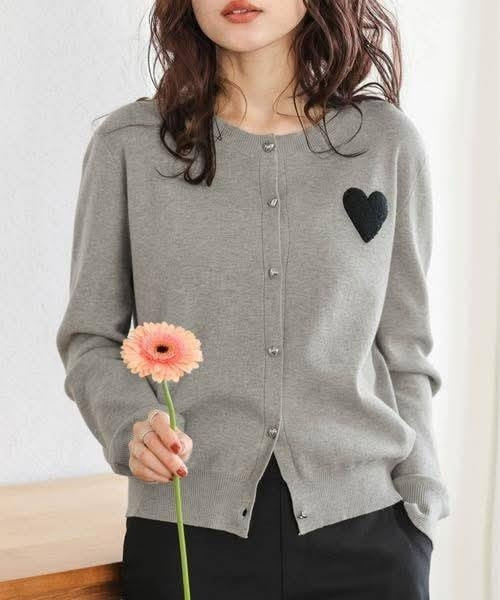 日本SUGAR BISKET愛心針織小外套 日本SUGAR BISKET愛心針織小外套