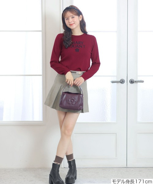 日本MARY QUANT Logo羅紋針織套頭衫 日本MARY QUANT Logo羅紋針織套頭衫