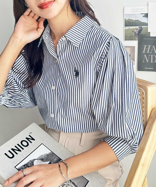 日本 U.S. POLO ASSN.澎澎袖襯衫上衣 日本 U.S. POLO ASSN.澎澎袖襯衫上衣