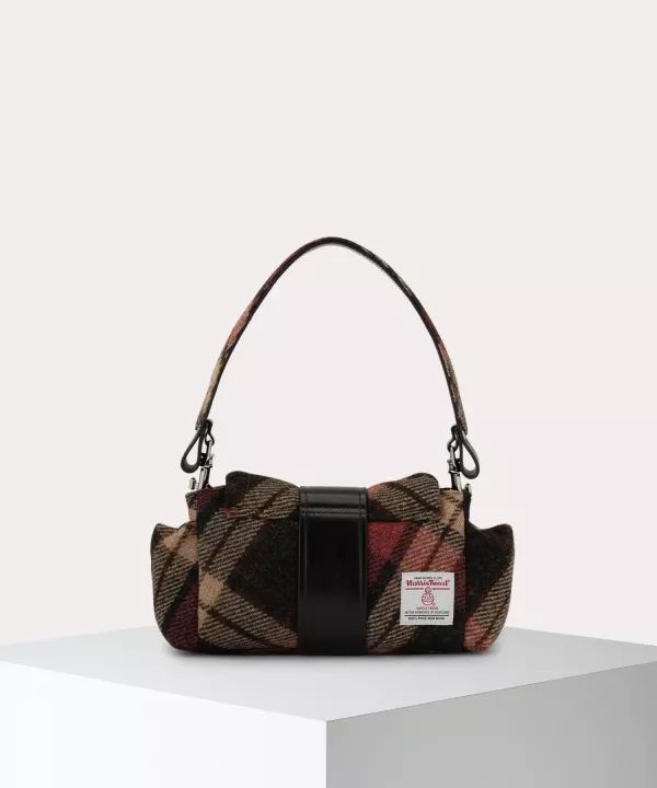 日本Vivienne Westwood 哈里斯花呢格紋榛果寶藏手提包 日本Vivienne Westwood 哈里斯花呢格紋榛果寶藏手提包