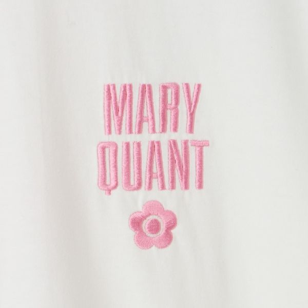 日本 MARY QUANT 刺繡T卹 白色 日本 MARY QUANT 刺繡T卹 白色