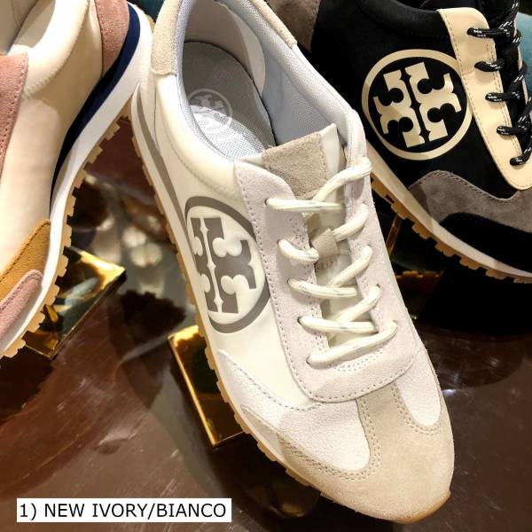 特價TORY BURCH ANNIE NYLON RUNNER 拼接牛皮運動休閒鞋 Tory Burch,平底鞋