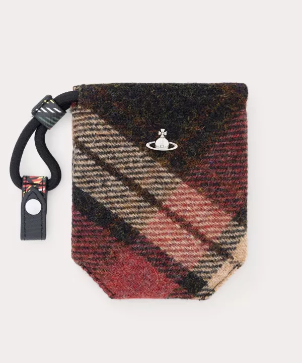 日本Vivienne Westwood HARRIS TWEED CHECK DRAWSTRING 斜紋布抽繩包 日本Vivienne Westwood HARRIS TWEED CHECK DRAWSTRING 斜紋布抽繩包