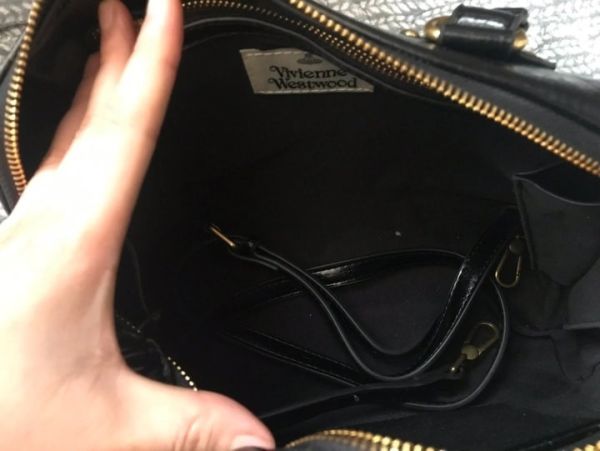 日本 Vivienne Westwood 黑色 波士頓包 日本 Vivienne Westwood 黑色 波士頓包
