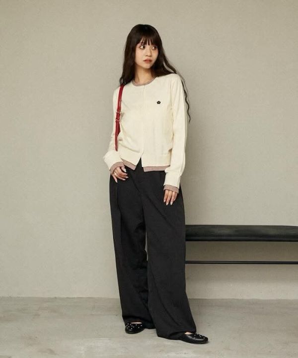 日本New 2025A/W items MARY QUANT bi-colour cardigan罩衫外套 日本New 2025A/W items MARY QUANT bi-colour cardigan罩衫外套