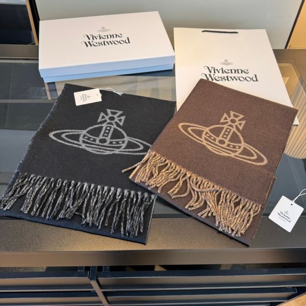 日本Vivienne Westwood大LOGO雙面圍巾 日本Vivienne Westwood大LOGO雙面圍巾