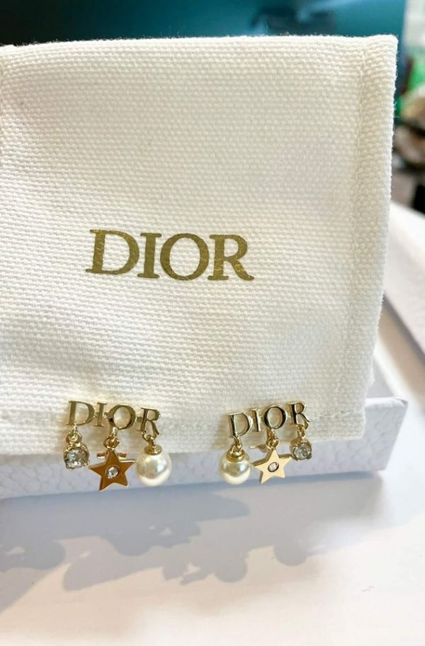 Dior 迪奧星星+珍珠+鑽夾式耳環 Dior 迪奧星星+珍珠+鑽夾式耳環