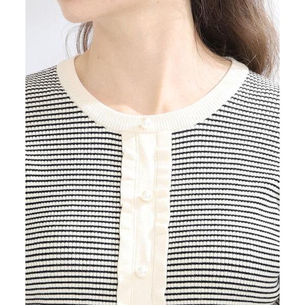 Couture brooch 珍珠荷葉邊羅紋針織衫(共三色) Couture brooch,荷葉邊,羅紋,針織
