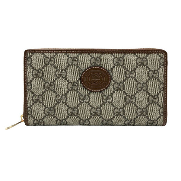 GUCCI Interlocking 老花拉鍊長夾 GUCCI,老花,拉鍊,長夾