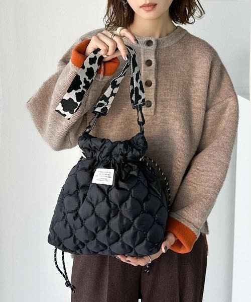 日本 JaVa Collaboration 2 way 絎縫抽繩袋 日本 JaVa Collaboration 2 way 絎縫抽繩袋