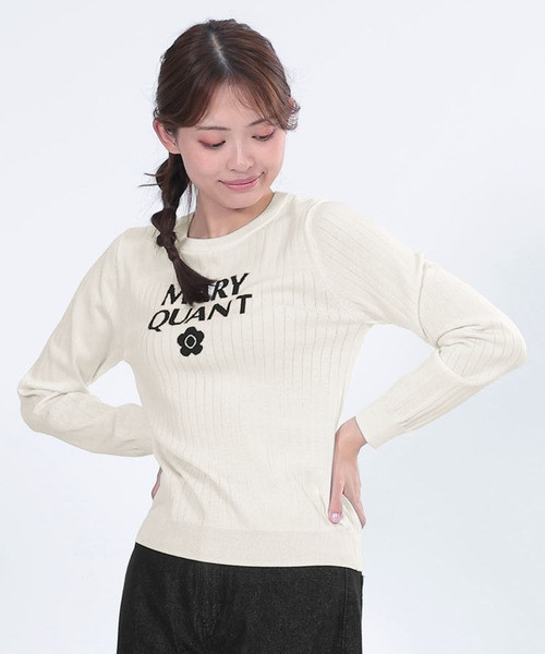 日本MARY QUANT Logo羅紋針織套頭衫 日本MARY QUANT Logo羅紋針織套頭衫