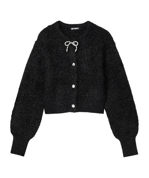 日本MARY QUANT 珍珠絲帶開襟衫 日本MARY QUANT 珍珠絲帶開襟衫